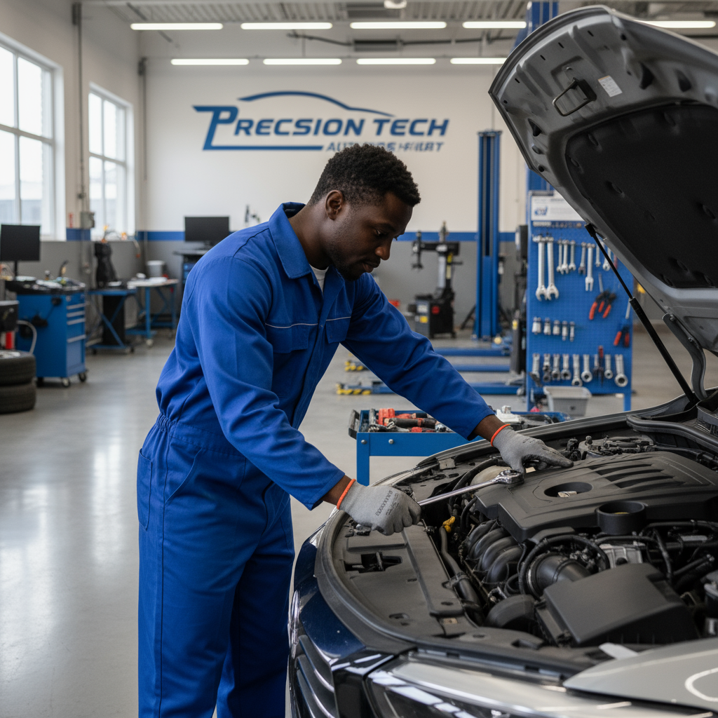 Mécanicien africain au travail